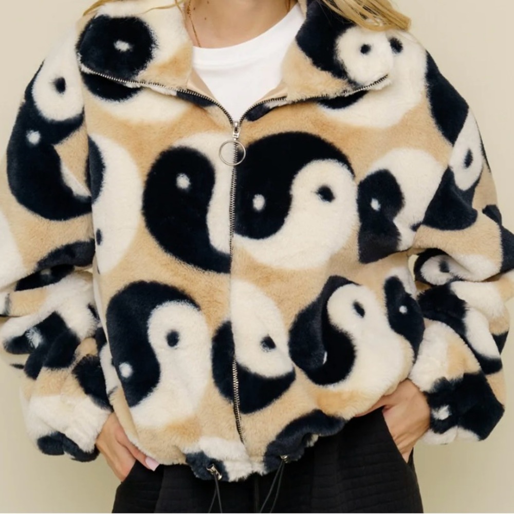 Yin & Yang zip-up jacket